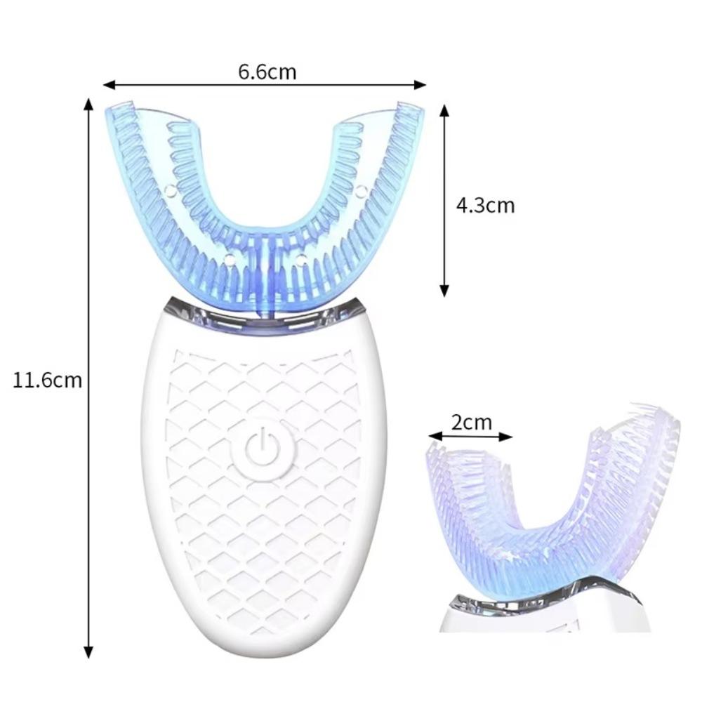 USB Rechargeable U-Shaped Electric Toothbrush Waterproof Teeth Brush  Professional Use