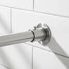 Stainless Steel Closet Rod Holder Flange Wall Mounted Pipe Bracket for 25mm Bar Heavy Duty Support for Cupboard Wardrobe Shelf