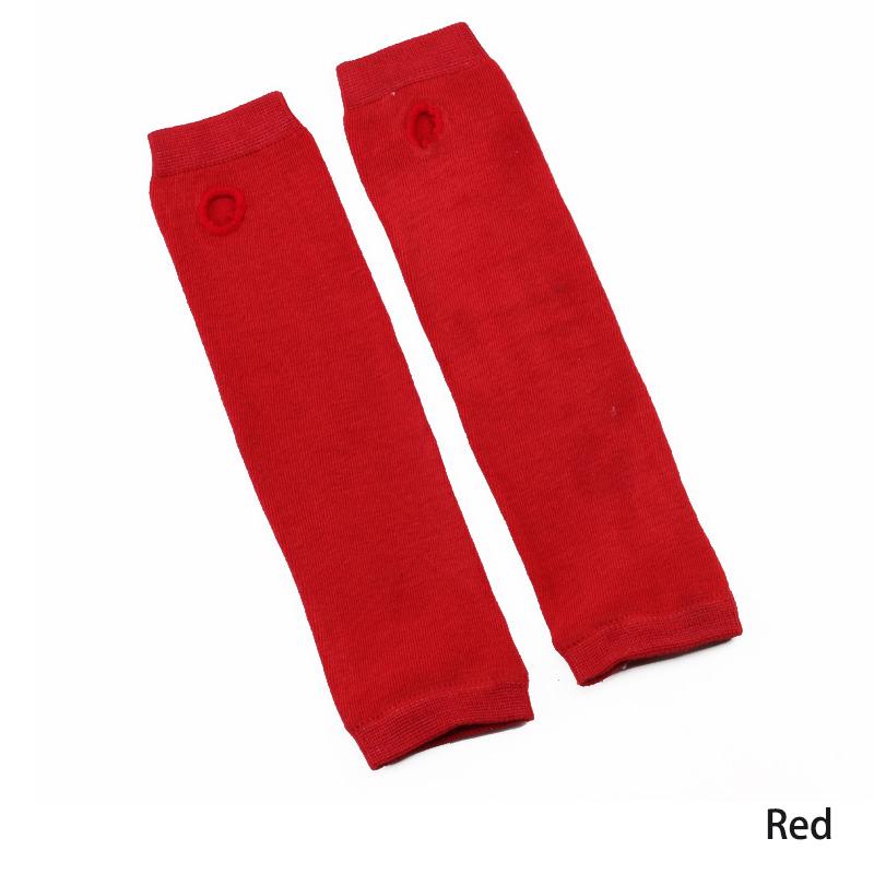 Women Winter Long Fingerless Gloves Knitted Arm Warmer Thumbhole  Gloves
