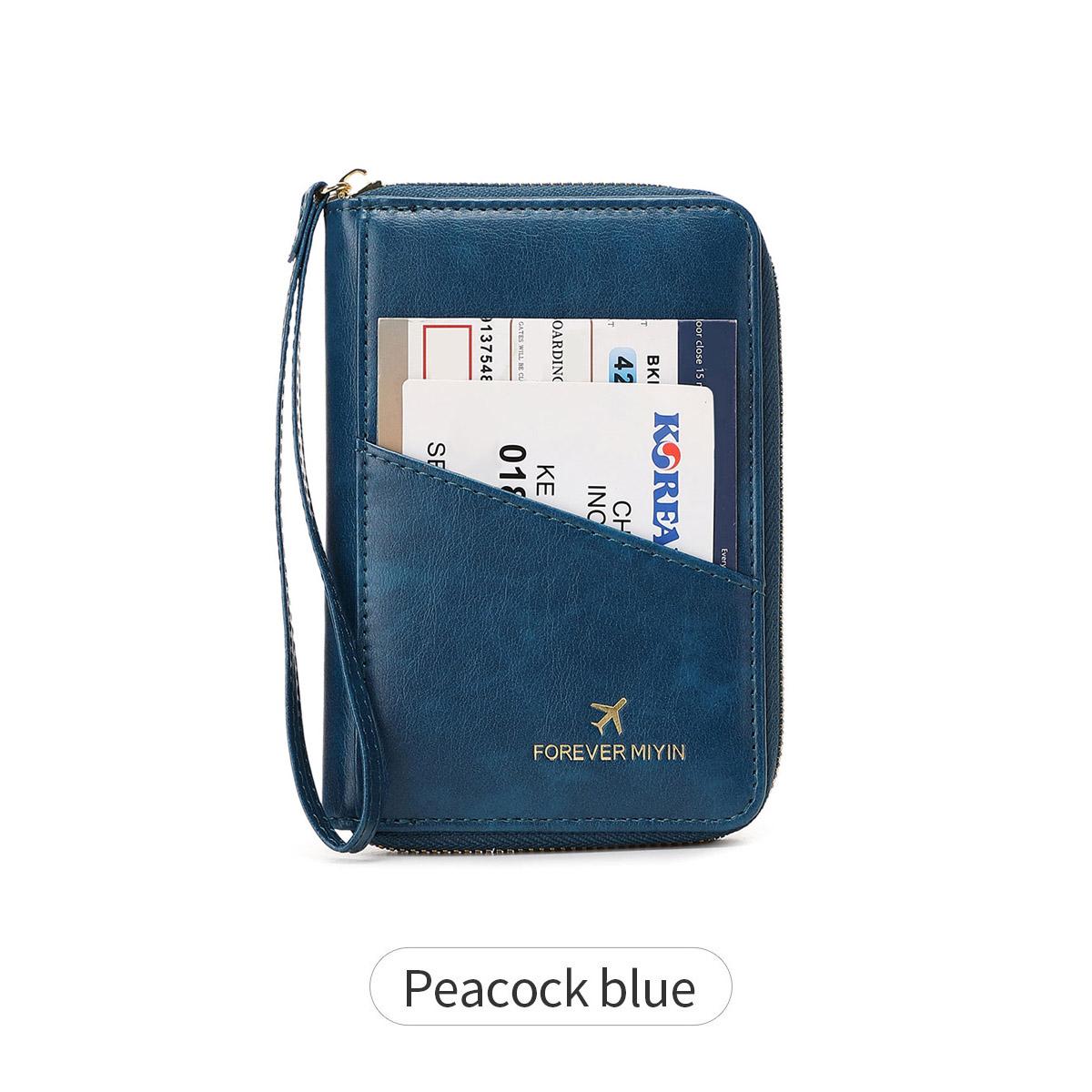 

retro passport bag for men and women RFID fashionablepassport cover multifunctionalPUleather passport clip travelaccessories