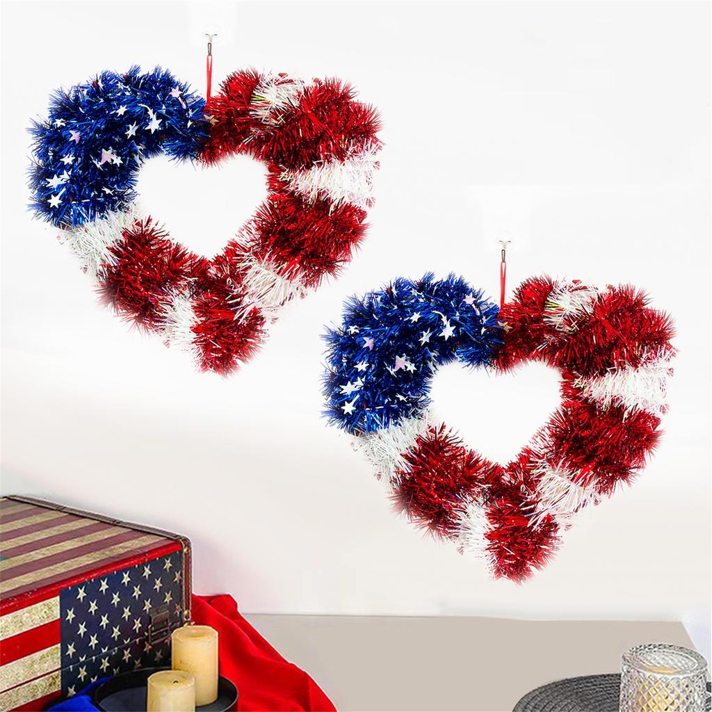 American Independence Day Decoration Wreath Pendant Red, , Blue Love Decoration Pendant