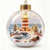 Acrylic Christmas Transparent Ball Pendant Shatterproof Ghost Pendant Ball  Halloween Decor