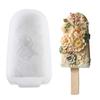 Silicone Popsicles Maker Flower Shape Popsicles Molds Ice Cream Molds Silicone Texture Dessert Supplies for Dessert