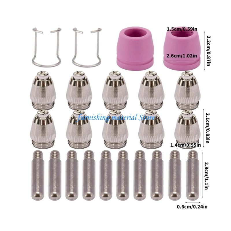 Y5GD 24Pcs Universal Cutting Torches Tip Upgrades Suitable for Multiple Plasma Systems