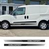 For Fiat Doblo Cargo Maxi Camper Van Car Door Stickers Sport Stripes Graphics Styling Vinyl Decor Decals Auto Tuning Accessories