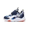 Li Ning Kids Comfortable Casual Non-Slip Wear-Resistant Low-Top Casual Shoes Kids Sneaker White Blue YKNS146-1