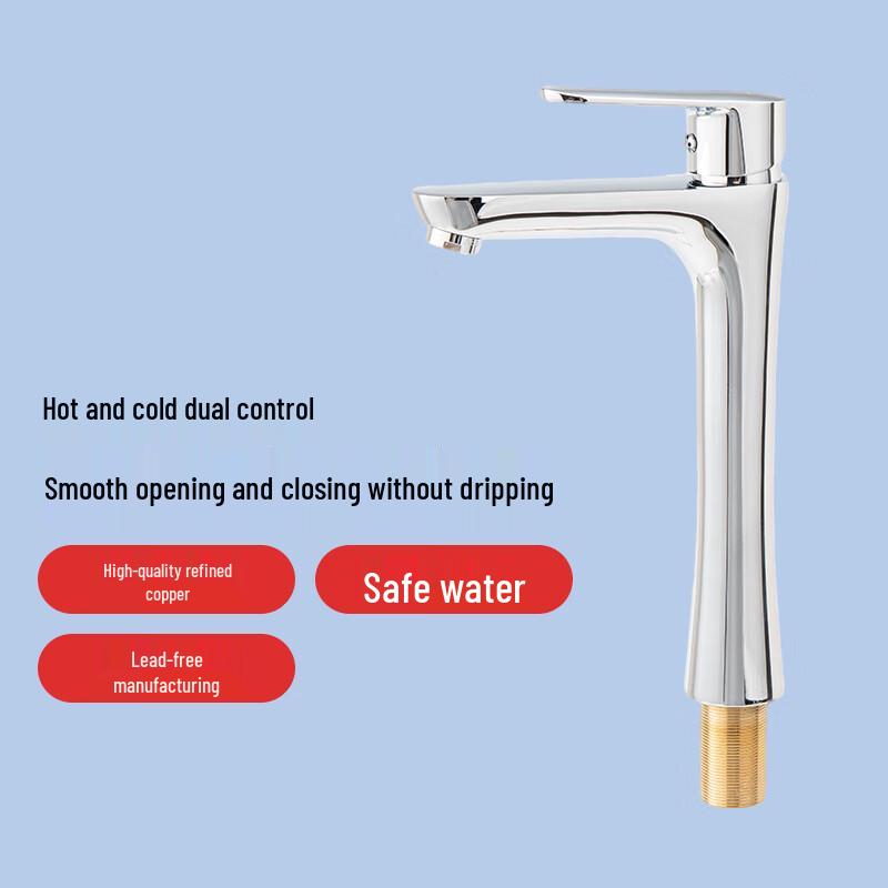 Deck Mounted Brass Washbasin Faucet