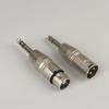 1/2Pcs 6.5Mm Stereo 1/4" Trs Male To Xlr 3Pin Female & Male Stereo Balanced Audio Connectors 1/4 Inch Trs To Xlr Adapter Set