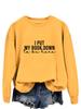 Trendy European & American Letter Print Long Sleeve Hoodie