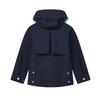 Fila Heritage Classic Minimalist Trendy Retro Sports Casual Everyday Versatile Loose Hooded Woven Jacket Women Jackets Cigarette-Blue F11W628703FDB