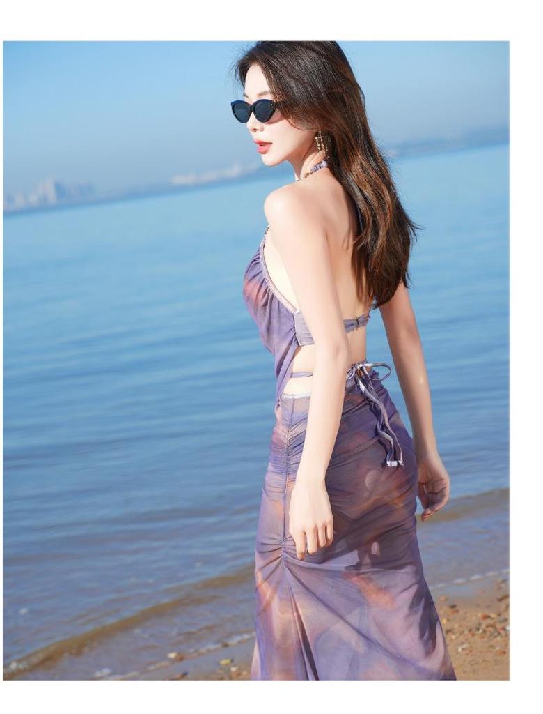 Women's Korean Bikini 3-Piece Set: Trendy Hot Spring & Seaside Swimwear
