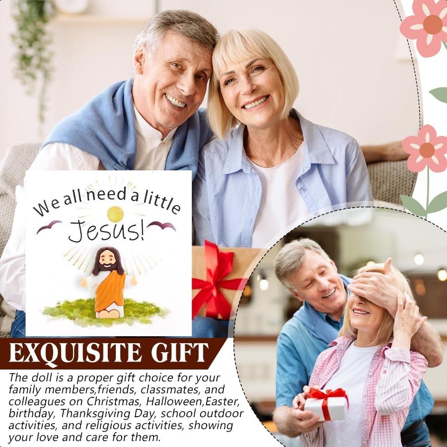 

Міні Фігурки Ісуса з Кишенькою для Вітальної Листівки Фігурки Кишенькові Великодні Яйця Крихітні Міні Фігурки Ісуса Колекція для Хрещення Подарунки Перший United States