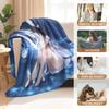Cartoon Genshin Impact Columbina Flannel Blanket Cover Warm Soft Anime Blanket Multifunctional Decor Home Universal Blankets