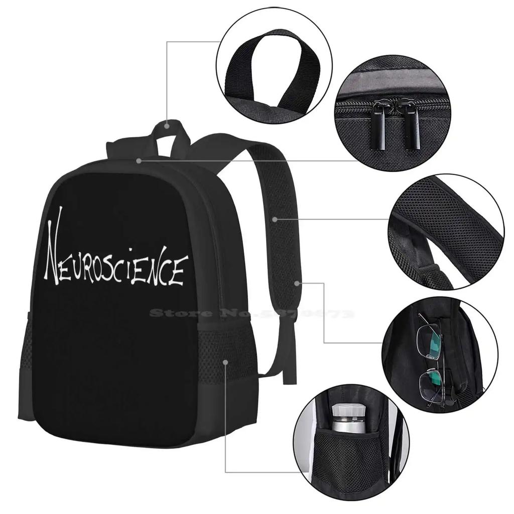 Neuroscience Hot Sale Backpack Fashion Bags Human Consciousness Mind Neurosciences Scientific Handwritten Biological Sciences