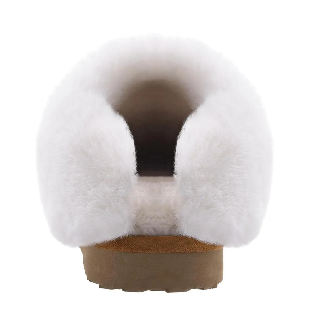 Fashion Crestar Women Fashion Fur Suede Slipper High Quality Fluffy Plush Faux Fur Soft Slippers Winter Indoor Home Cozy Cotton Slippers