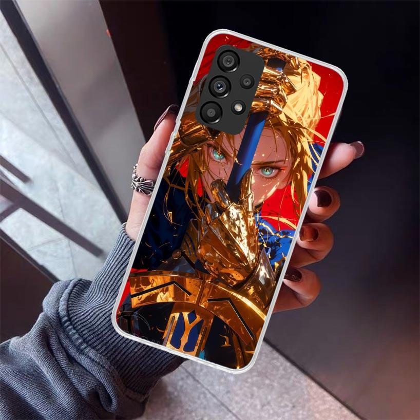 Fate Zero Stay Night Saber Phone Case For Samsung Galaxy A17 A57 A37 A16 A26 A36 A56 A15 A25 A35 A55 A14 A13 A54 A53 A34 A24 A33