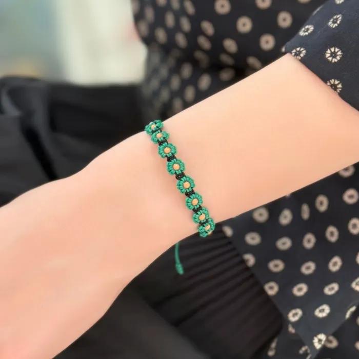 Flower Garden Color Knot Bracelet Handmade Color Knot Bracelet