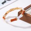 DIEZI 12 Multi Colors Bohemian Square Enamel Cuff Bangles Hip Hop Geometric Gold Color Metal Wide Bracelet For Women Men Jewelry