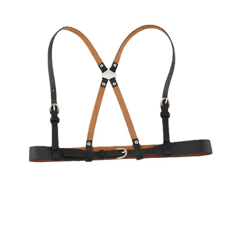 Color Solid Fashion Shoulder Strap Design Women Belt For Street Dressing Style