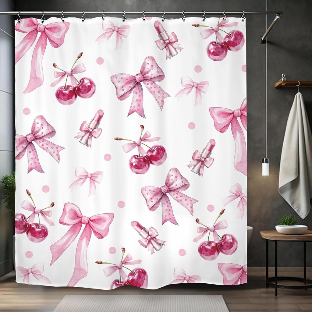 Abstract Matisse Flower Shower Curtain Retro Vintage Aesthetic Minimalist Black Modern Bathroom Set Accessories Decor with