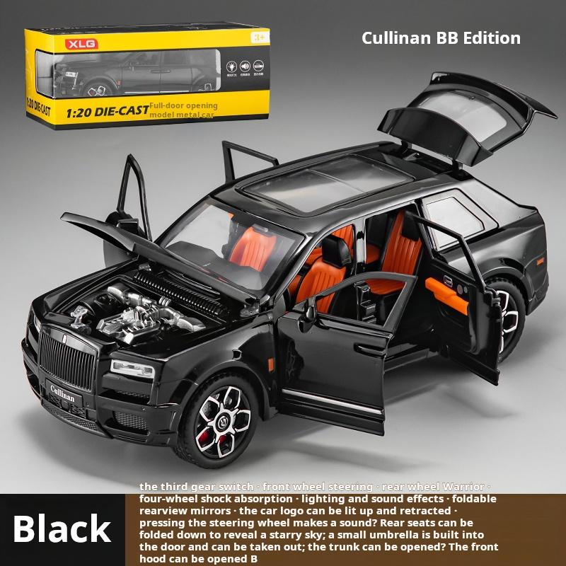

1:20 Rolls Cullinan Exquisite Alloy Simulation Car Model High-Grade Collection Ornament Pull Back Birthday Gift чёрный