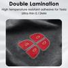 4PCS Door Open Button Stickers Compatible with Tesla Model 3 Highland Model Y Juniper 2024 2025 Suede Sticker Wrap Decor Interior Accessories Door