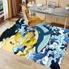 1pc. Ocean Waves Whale Rug - Coastal Decor Carpet for Home Office Chair Cover Outdoor Gift