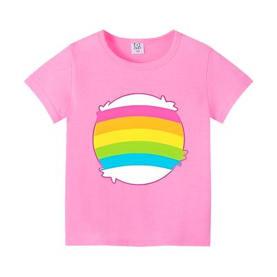 Caring Bears Short Sleeve T-shirt Cartoon Figure Printed Tshirt Kids Summer Cosplay Tee Children Clothing Cute Pattern T-shirts
