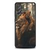 Phone Case For Samsung Galaxy A15 A13 A51 A71 A41 A31 A21S A03S A05 A35 A32 A55 A23 A25 A33 A53 A73 5G Lion Alpha Male Cub Cover