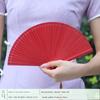 Fan Full Bamboo Folding Fan Carved Foldable Mini Fan Small Size Portable Chinese Style Chinese Ancient Style Dance Fan Green for Women