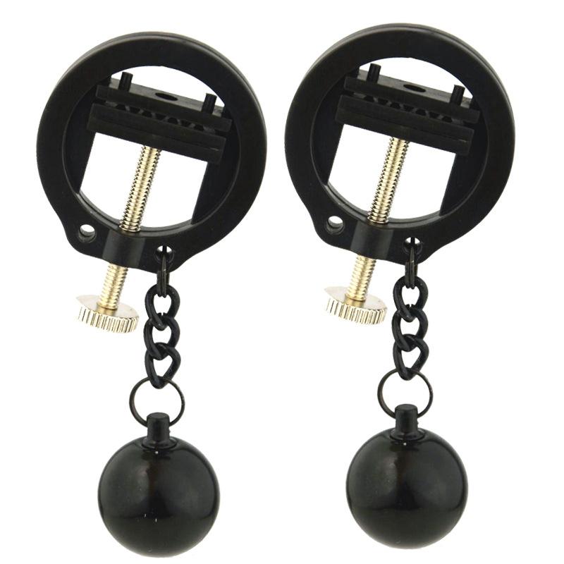28 Kinds SM Women's Stainless Steel Breast Clip Nipple Clamps Gravity Ball Weight Pendant Traction Stimulator Adult Toys 18