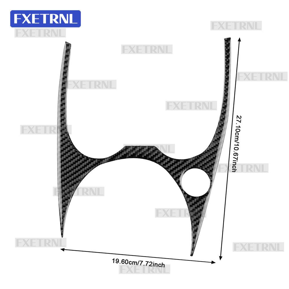 For Dacia Duster 2014 2015 2016 2017 2018 Real Soft Carbon Fiber Sticker LHD RHD Car Water Cup Gear Shift Frame Interior Trim