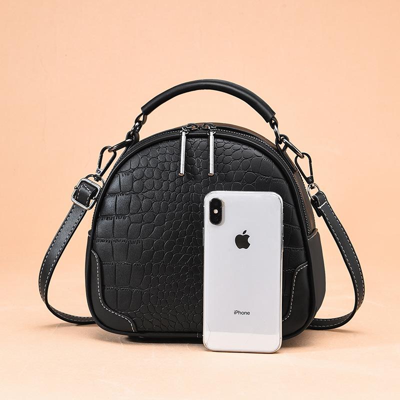New Crocodile Leather Pattern Women's Bag Mother Bag Versatile Small Bag Shoulder Bag Messenger Bag Texture Small Bags