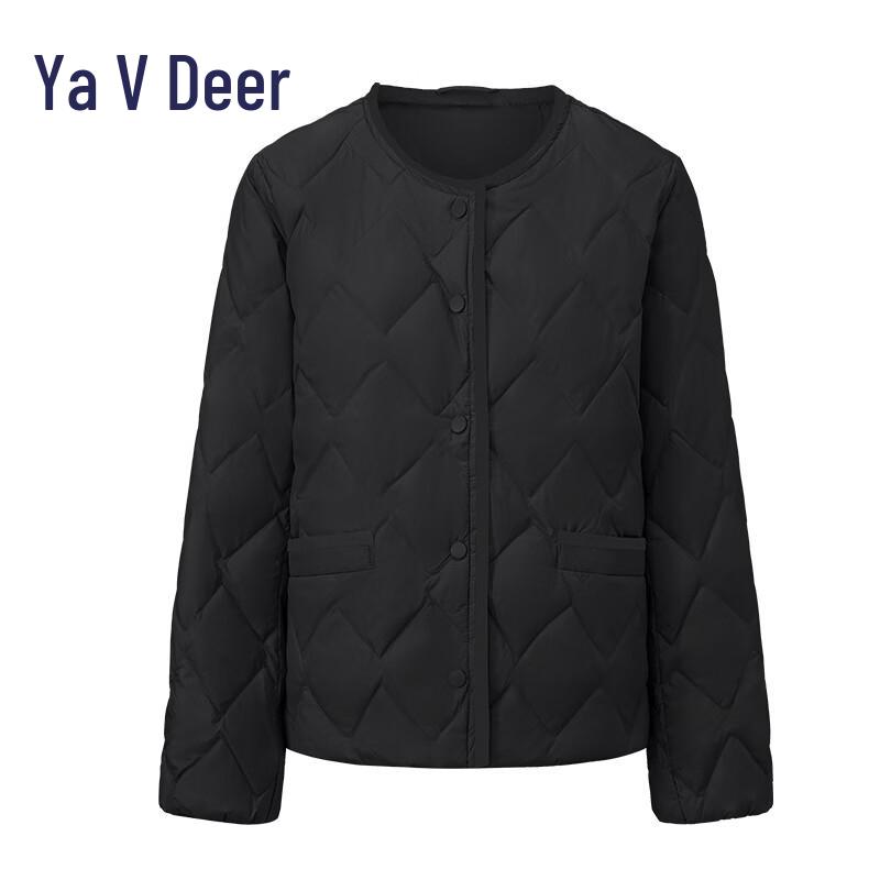 Yalu EW Women's Round Neck Diamond Quilted Lightweight Down Jacket