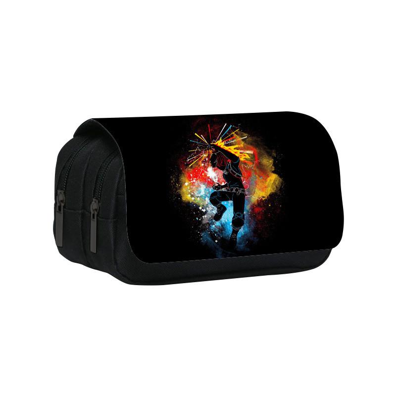 My Hero Academia Double Layer Pencil Case With Nylon Material For Students And Kids