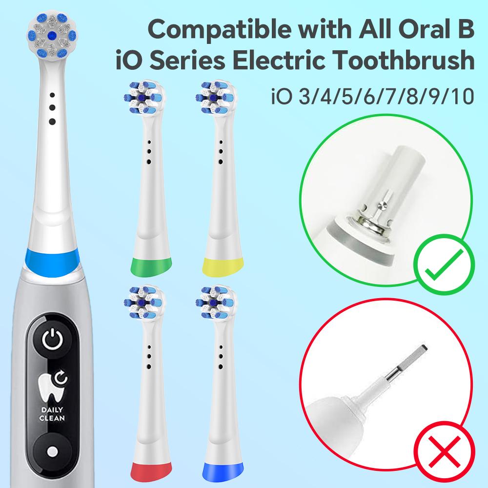 Replacement Toothbrush Brush Heads Compatible with Oral B iO Electric Toothbrush 2 3 4 5 6 7 8 9 10 Series Electric Toothbrushes