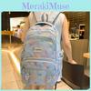 Spotted Cute Colorful Whale Print Large Capacity Student Backpack Teens For