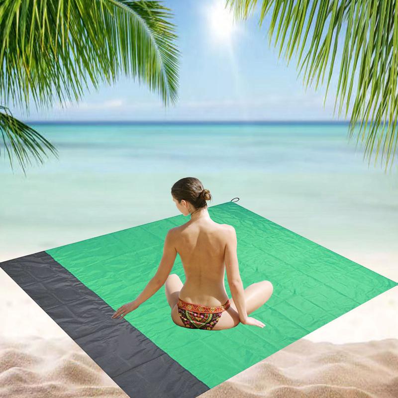 Vodotěsná kapesní plážová deka Outdoor Piknik Camping Mat Přenosná skládací podložka Sand Beach Mat