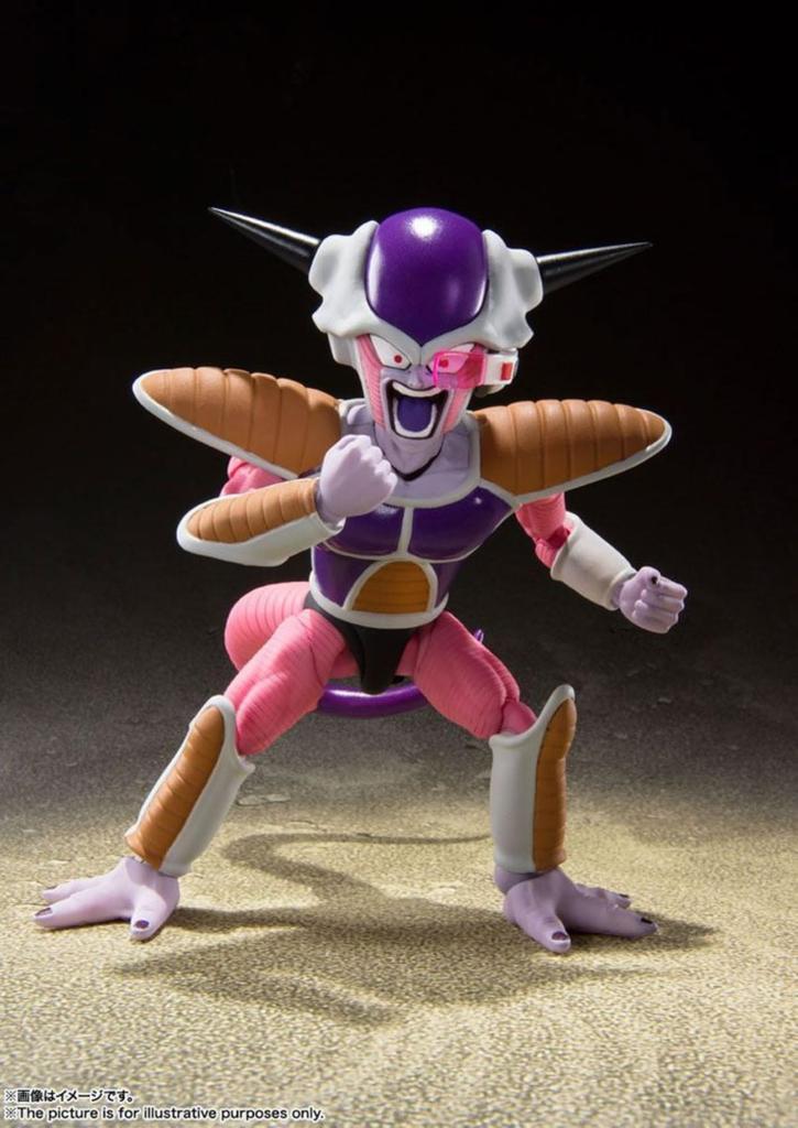 TAMASHII NATIONS Dragon Ball Z Freeza First Form Freeza Pod 110mm Painted Movable Figure BAS60827 S.H.Figuarts & Approx. PVC&ABS