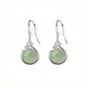1 Pair of Retro Style Imitation Jade Earrings, High-end Quality, Lightweight and Luxurious.