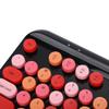 USB Keyboard Mouse 2.4GHz Wireless Ergonomic Retro 75 Keys Full Size Gaming Keyboard Mouse Set for Computer Laptop
