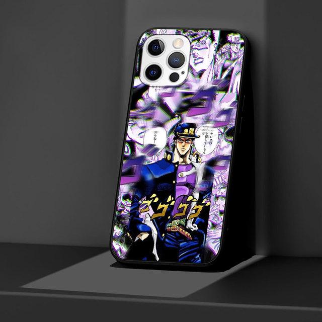 J -Jojos Anime Black Case For Apple Iphone 11 13 12 Mini 14 Pro Max Xr 7 8 +Se 2020 Xs 6 6s Plus 5 5s Silicone Phone Cover