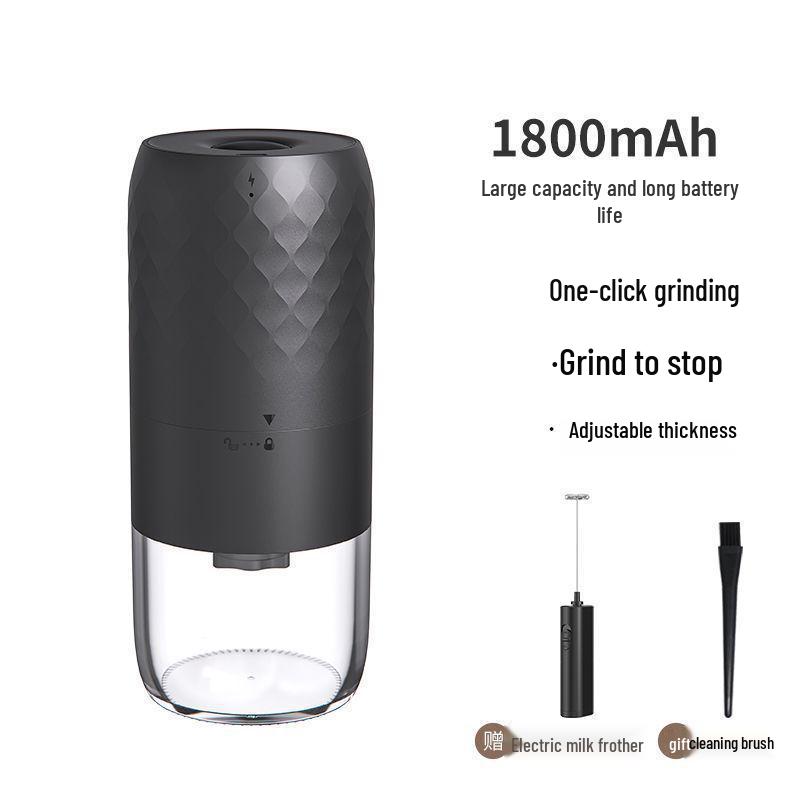 Portable Electric & Manual Coffee Bean Grinder - Compact Household Hand-Cranked & Automatic Grinding Machine