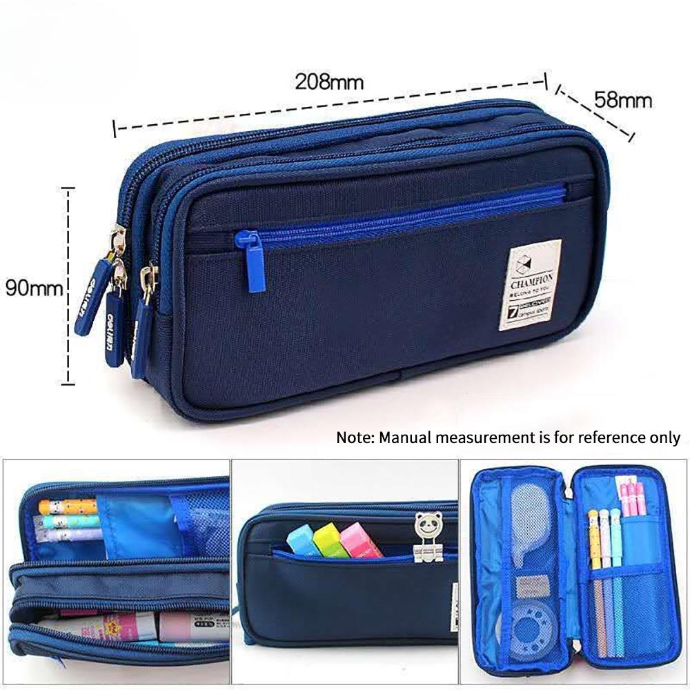 Capacity Pencil Case Stationery Cute Boys Girls Gift Pen Bag Pen Box Pencil Cases Storage Student School Office