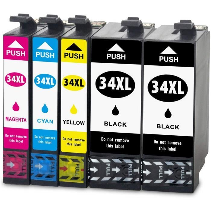 Jagute 34XL Tintenpatronen Patrone, Ersatz für Epson 34 34 XL Tintenpatrone Kompatibel mit Epson Workforc 83861