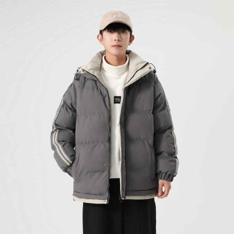 Large Size Cotton Clothing Men's Winter Trend of Down Cotton Jacket Loose Thickened Paragraph Cotton Jacket Jacket Men