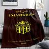 1Pc Hassania Agadir Print Flannel Blanket High Quality Warm Comfortable Cover for All Seasons Perfect for Gifts Home Decor