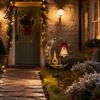 Unique Holiday Housewarming Gifts Solar Christmas Yard Stakes Light Nutcracker Soldier/Angel/Red Bird/Snowman Outdoor Garden Lamp Energy Efficient