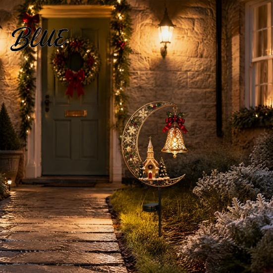 Unique Holiday Housewarming Gifts Solar Christmas Yard Stakes Light Nutcracker Soldier/Angel/Red Bird/Snowman Outdoor Garden Lamp Energy Efficient