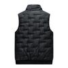 Autumn Winter Popular Men's Casual Plus Size Vest Stand Up Collar Windproof and Warm and Plush Sleeveless Cotton Jacket  Outdoor